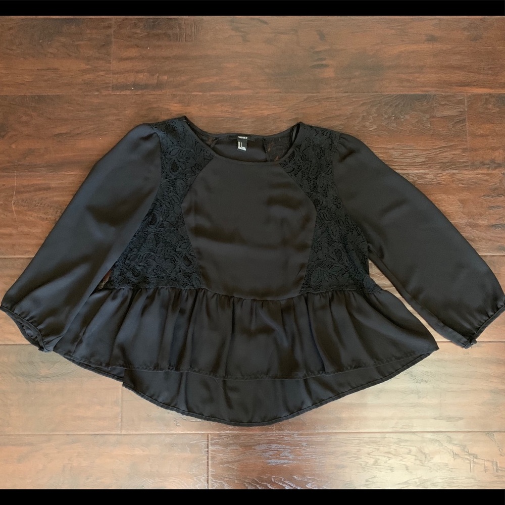 Black Lace Blouse